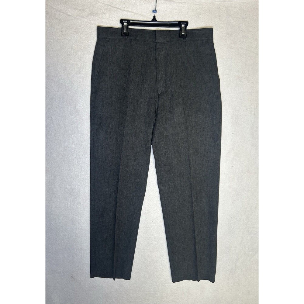 Vintage Levi’s Action Slacks Men’s 34x30 Gray Sta-Prest Dress Pants Trousers EUC